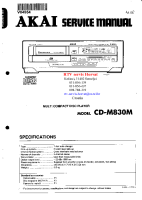 Akai CDM-830-M-Service-Manual